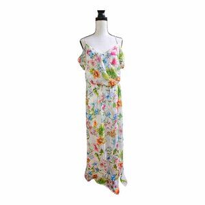 City Studio Junior’s Off-the-shoulder Floral City Maxi Dress Size L